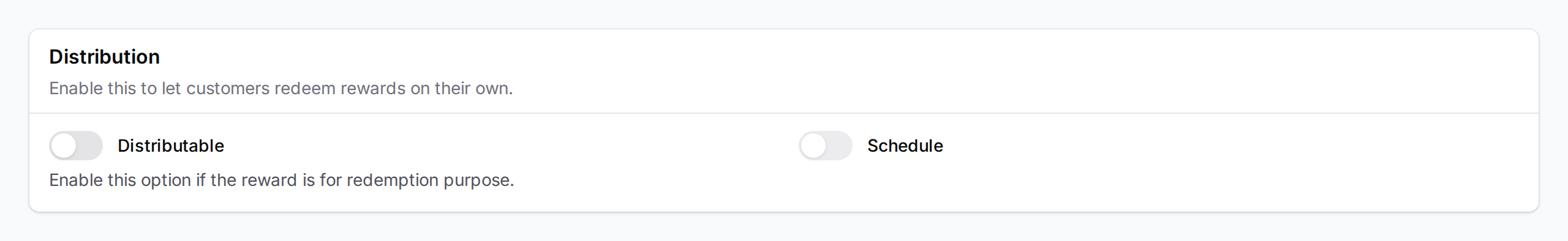 Step 3: Settings tab Distribution section showing the Distributable toggle off, ready to be enabled