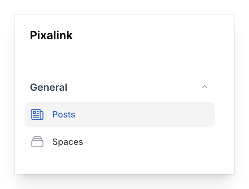 Navigate to Posts under General in the Admin Panel sidebar