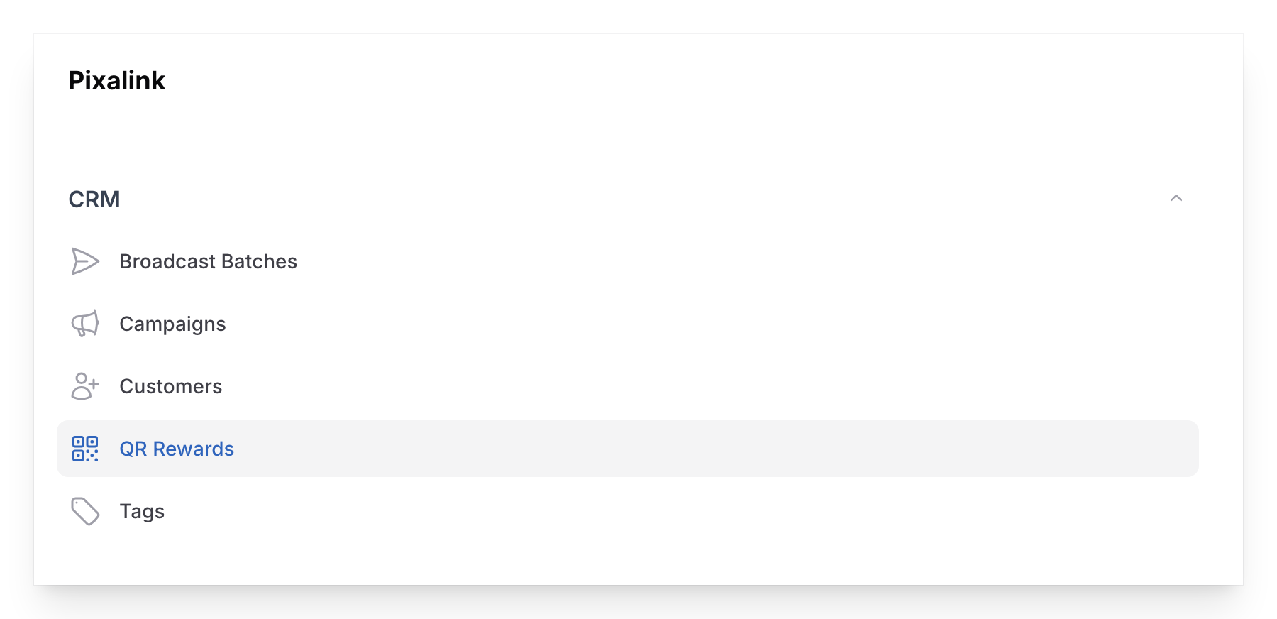 Navigate to Scan and Share under CRM in the Admin Panel sidebar