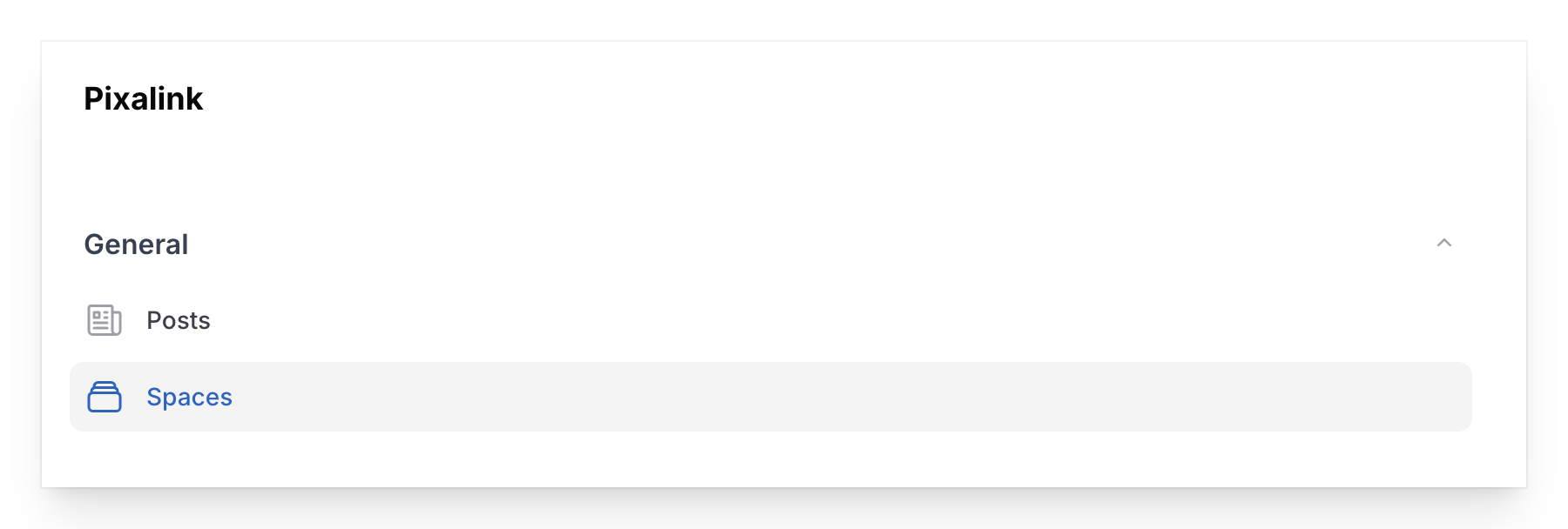 Navigate to Spaces under General in the Admin Panel sidebar