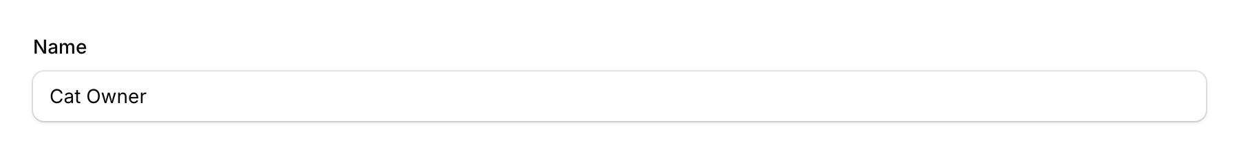 Tag creation form with name field