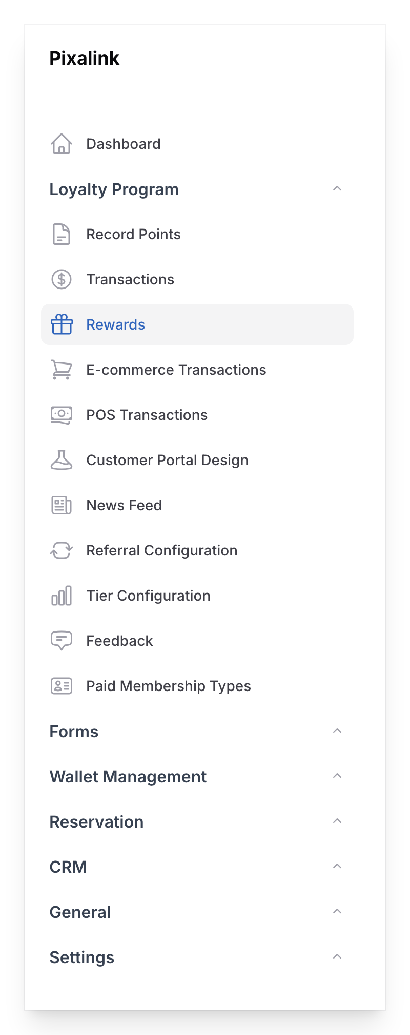 Step 4: Go to Loyalty Program then Rewards in the sidebar