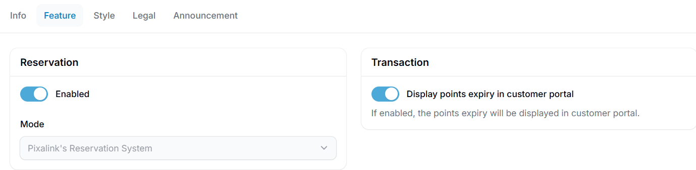 Style tab for customizing the portal design