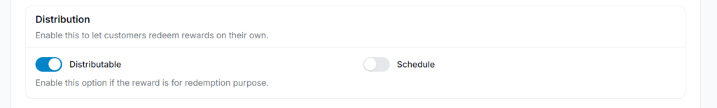Enabling Distribution in Configuration section