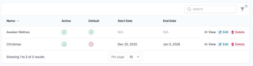 Event portal appearing in the list of customer portal designs