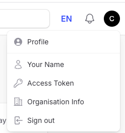 Step 1: Click your profile icon and select Profile from the dropdown menu